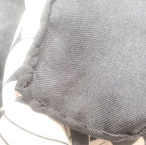 Diane Von Furstenberg Monochrome Floral Scarf. Silk, Hand Rolled - Picture 4 of 6